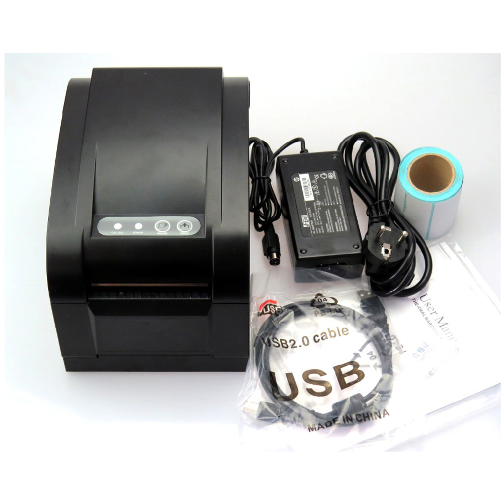 ER-350L 3 дюймов USB 82 мм настольный принтер этикеток штрих-код тепловой принтер этикеток Принтер для печати штрих-кодов