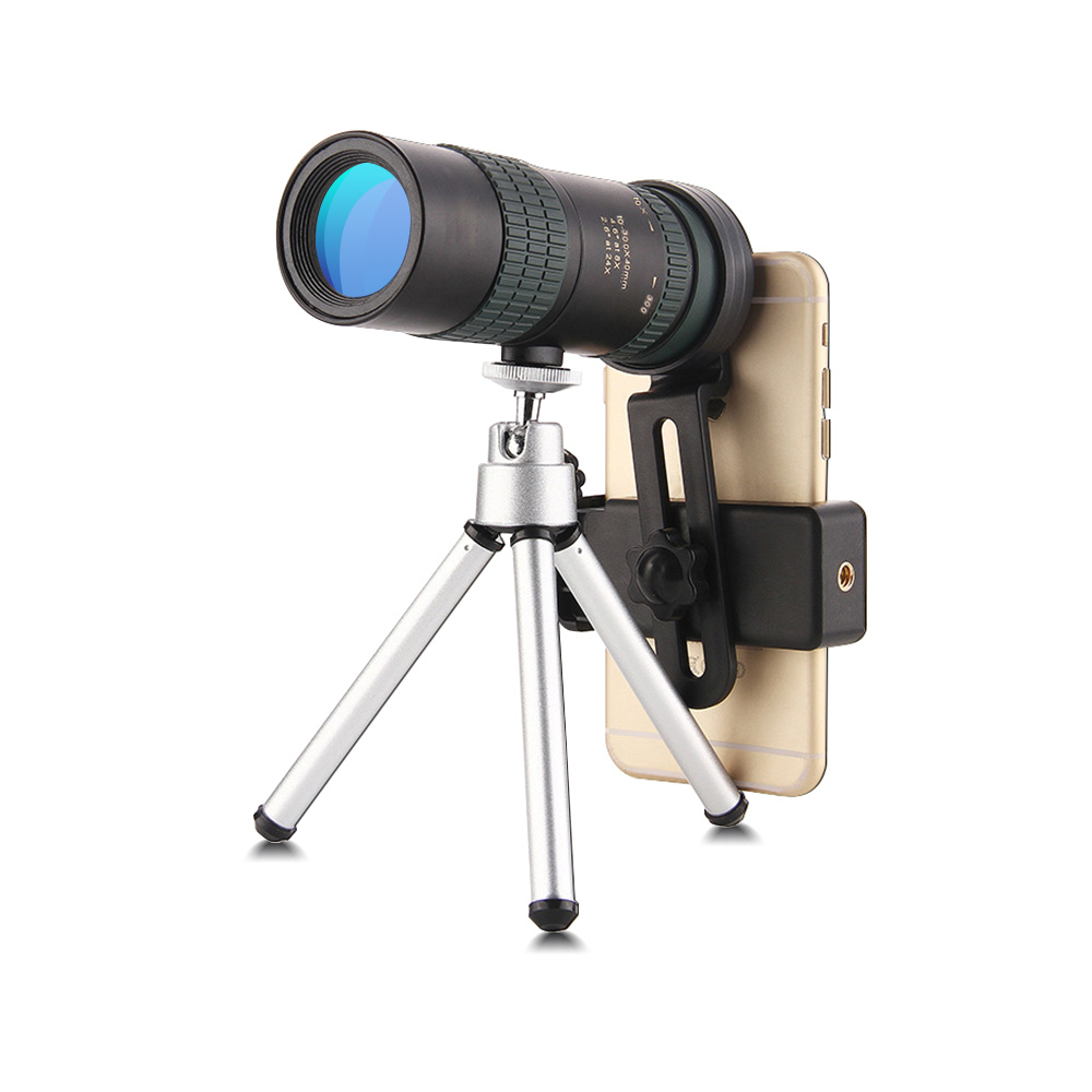 10-300*40 Monocular Telescope Zoom High Magnification Foldable BAK4 Retractable Rainproof Optics Handheld Portable