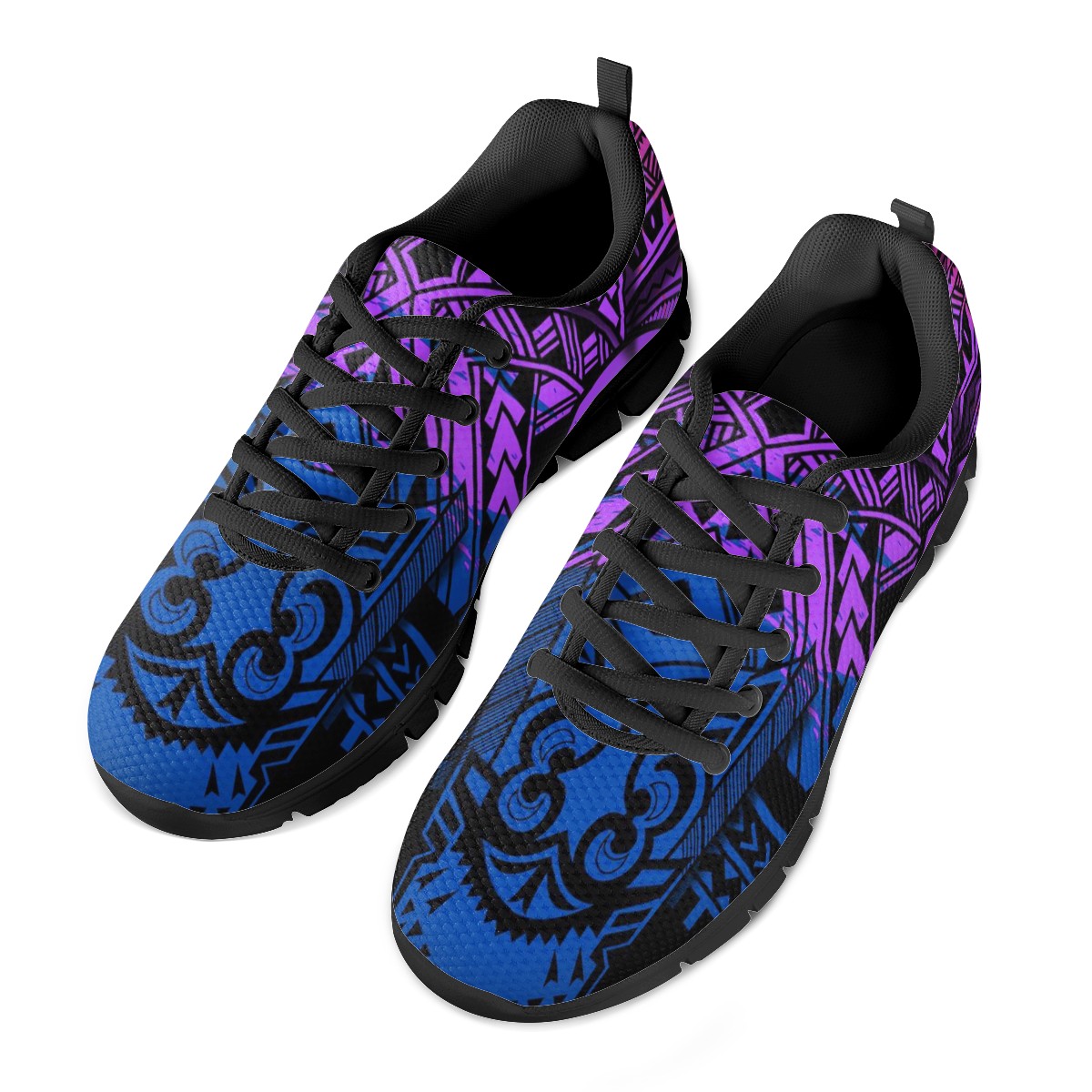Hot sale Polynesian traditional tribal color printing women's tennis shoes casual sports shoes fashion ladies running shoes
