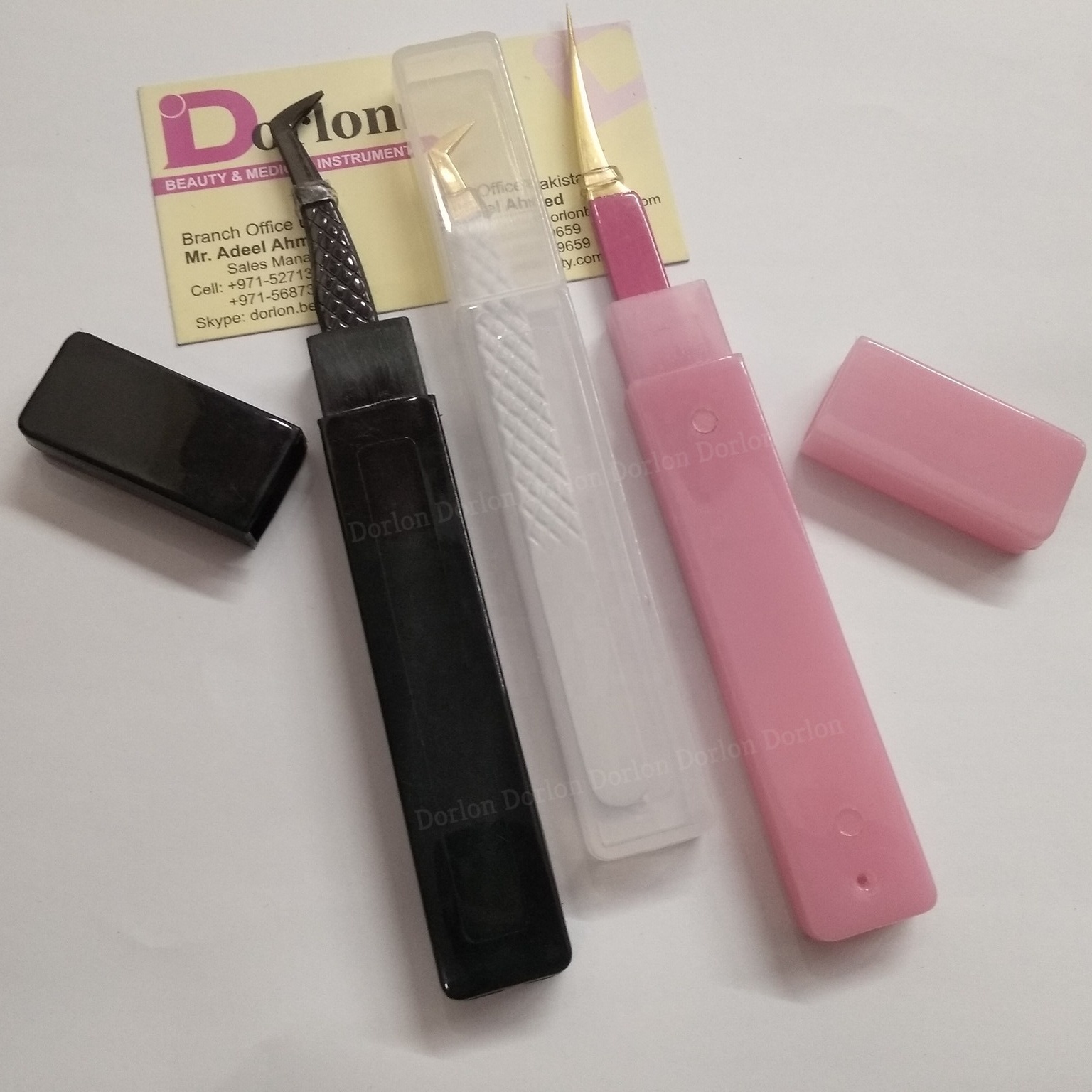 New Plastic Tube Packaging For Eyelash Tweezers/Light Weight Tweezers Storage Case