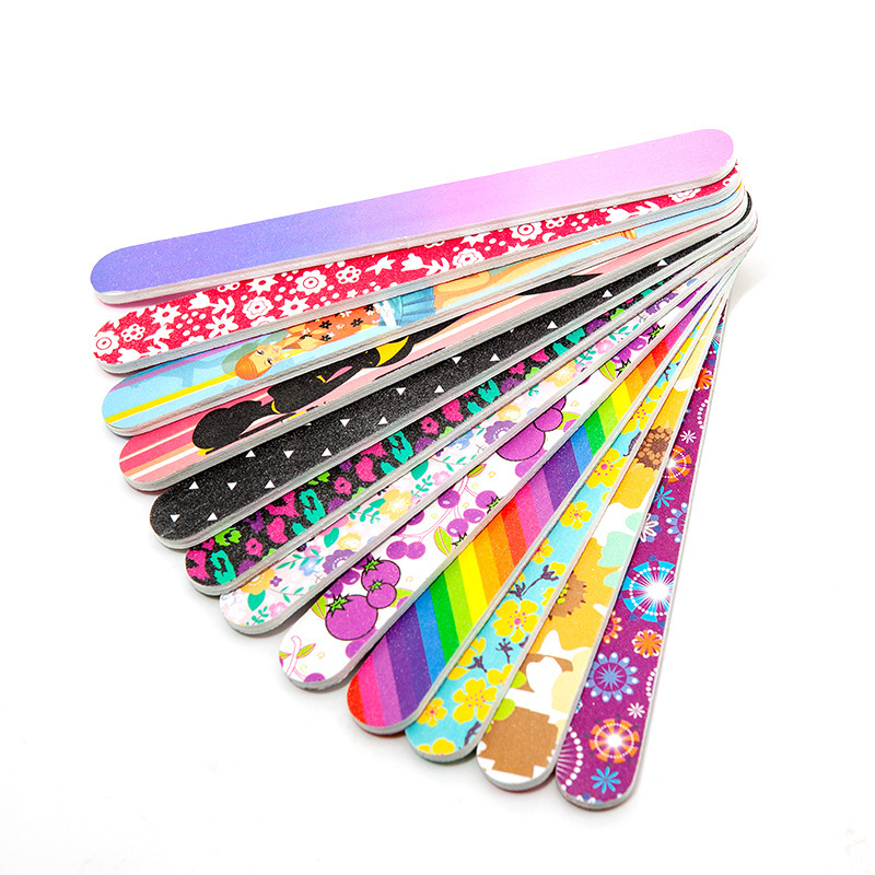 Jimdoa Wholesale Mixed Pattern Design Mini Disposable 80/80 Grit Nail Files