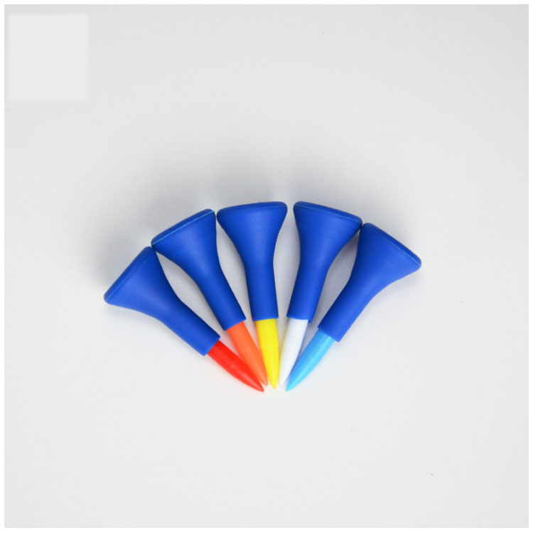 Factory price durable rubber golf plastic tee for play golf