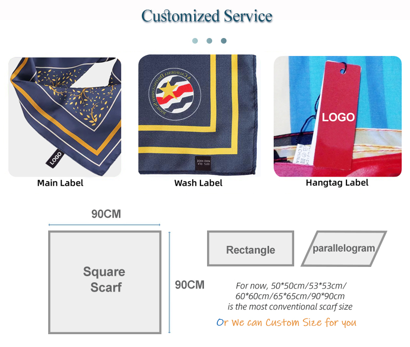 Top Seller Products OEM/ODM Fashion Women's Silk Scarf Custom Printing Cost-effective Pure Silk Scarves For Wholesale