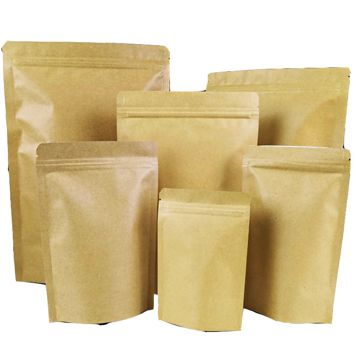 20*30 500g kraft paper bags lined foil pouch doypack for coffee bean