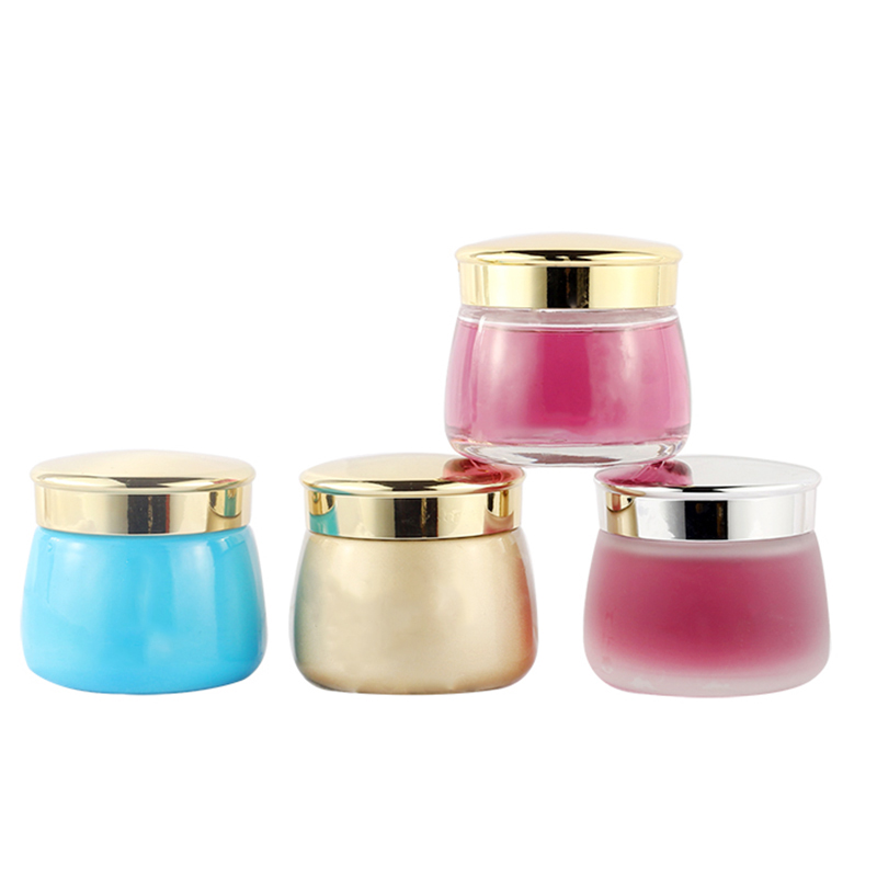 Cheap empty 130g face cream containers skin care luxury frost cosmetic glass jar