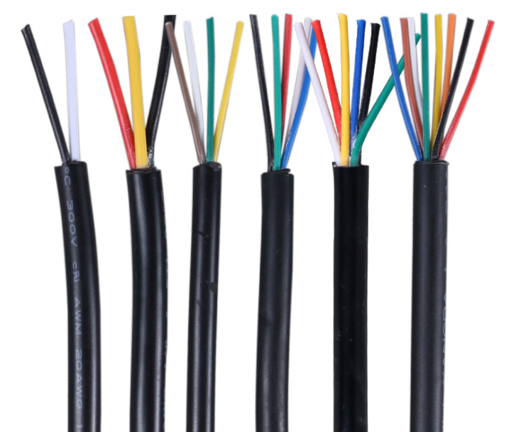 Провод UL2464 с покрытием 30 28 26 24 22 20 18 16AWG, медный сигнальный кабель 2 3 4 5 6 7 8 9, 10 ядер, мягкие электронные аудиопровода