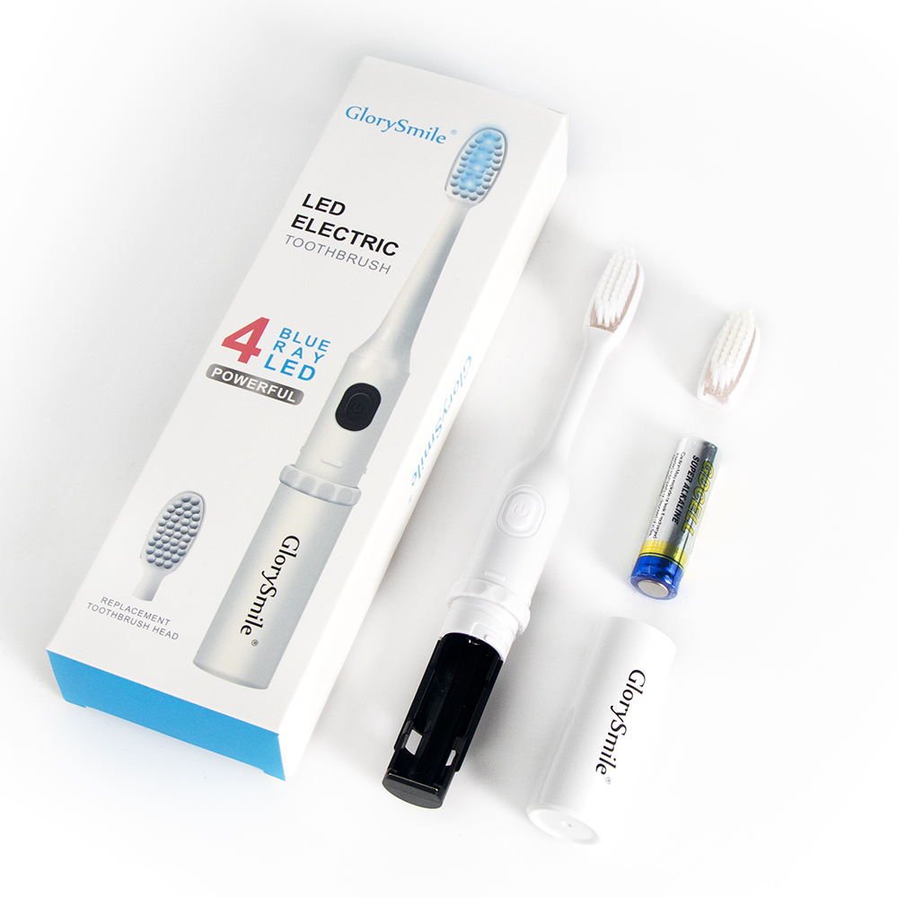Home Use Children 4 Led Nano Soft Brislte Blue Light Tooth Whitening Electric Toothbrush Wholesale
