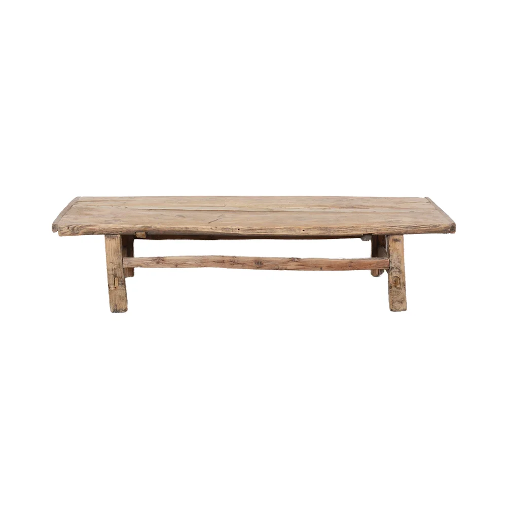 Antique Chinese Elm Wood Kang coffee table Vintage Style Reproduction Popular Living Room Furniture for Home Use