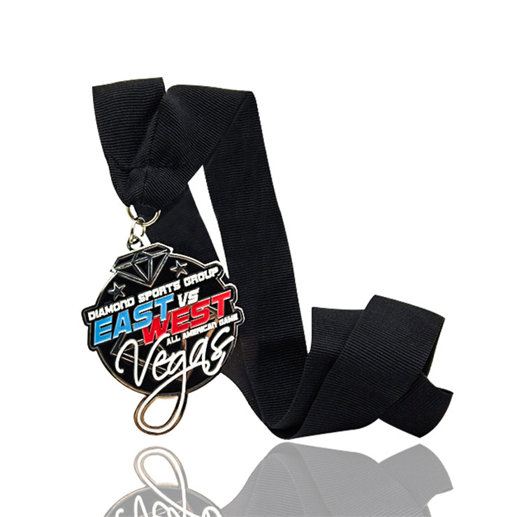 Custom wholesale blank sublimation medal ribbon blank sublimation medal blank sports medal