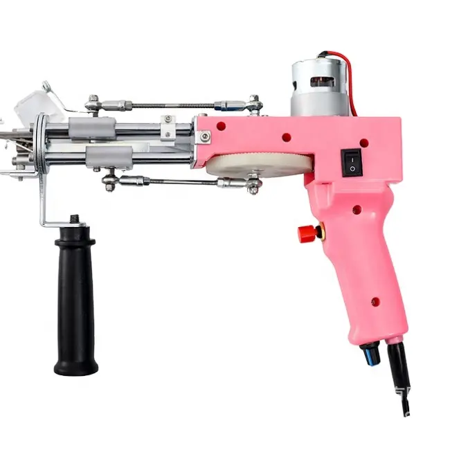 2021 pink hand Tufting gun 2 in 1 New upgrade Efficient hot-selling goods wholesale Customizable logo