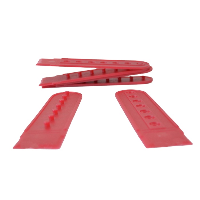 Plastic Snap Buckle For Hat Accessories Pe Cap Buckle 7 hole Single Line Cap Back Strap