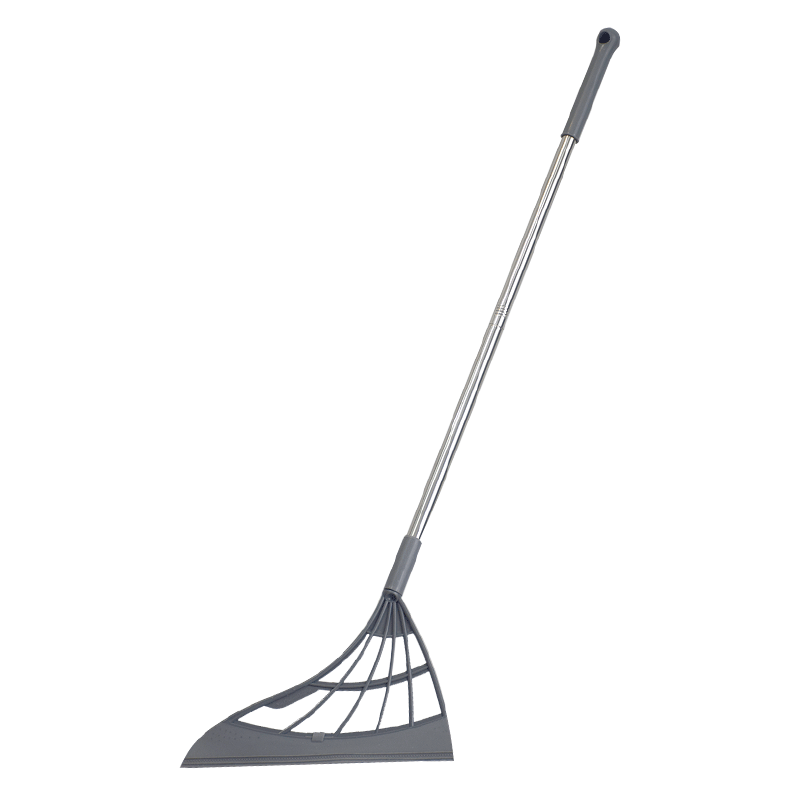 Multifunctional cleaning floor dust hair stainless steel rod silicone broom magic cleaning broom brush