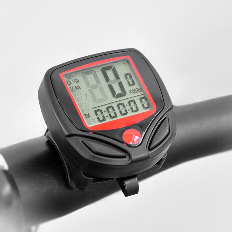 pc Bike Computer With LCD Digital Display Waterproof Bicycle Odometer Cycling Stopwatch Riding Accessories Tool