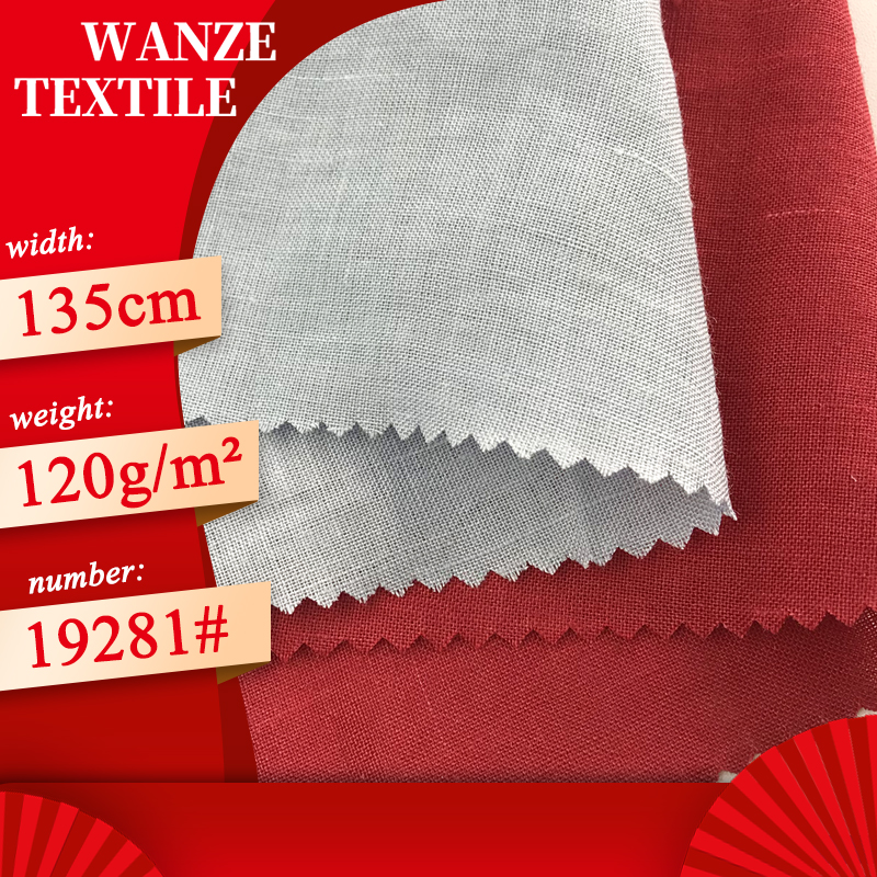 Песчаная стирка чистой мягкой ткани ramie, простой тканый материал 100, ткань ramie wanze