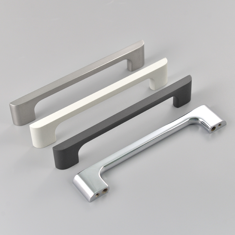HJY Modern Brushed Gold Black kitchen Door Hardware Pull Cabinet Handles