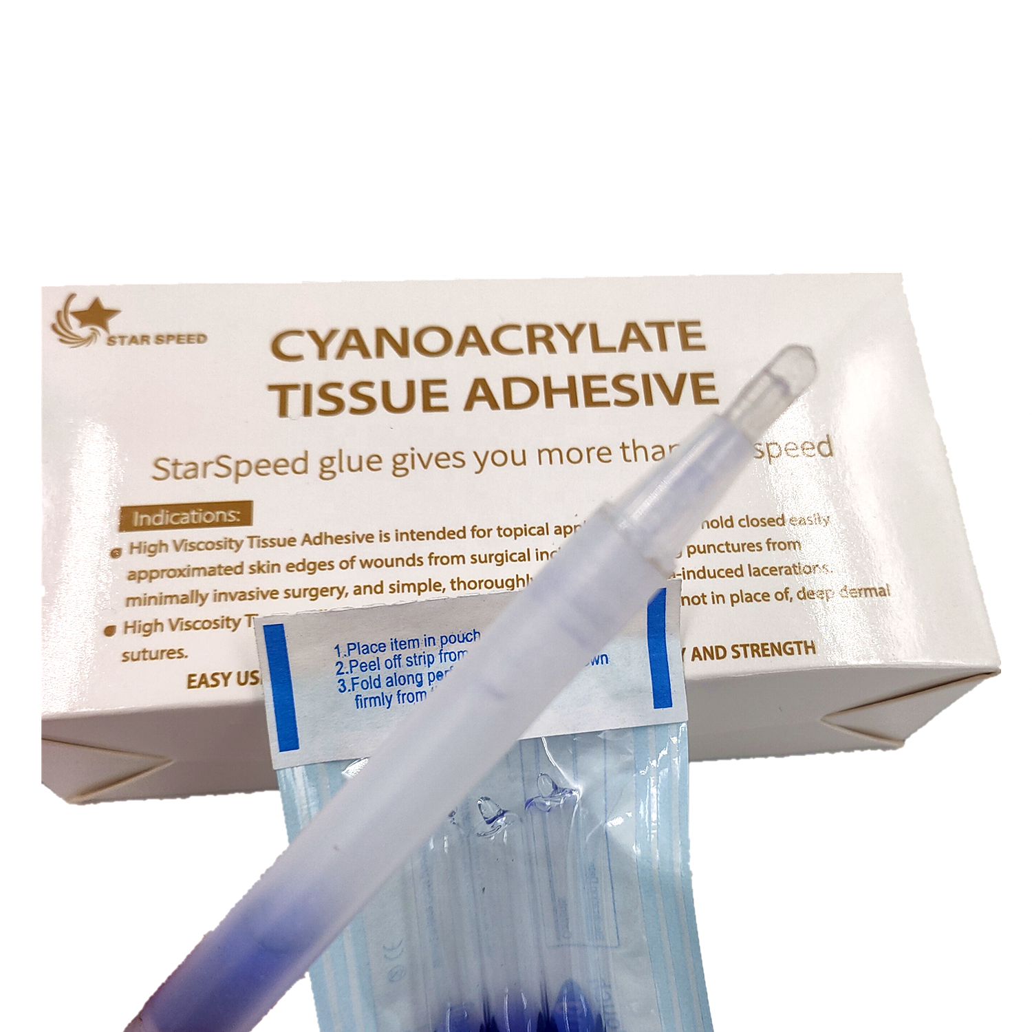 Тканевый клей, медицинский клей OEM, завод octyl cyanoacrylate