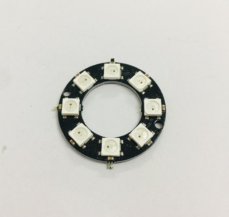 WS2812 5050 Светодиодное светящееся кольцо 8 бит лампа светодиодная цветная (RGB)-1 шт. на возраст 3, 4, 7, 8, 9, 12, 16 24 32 бита светодиодов