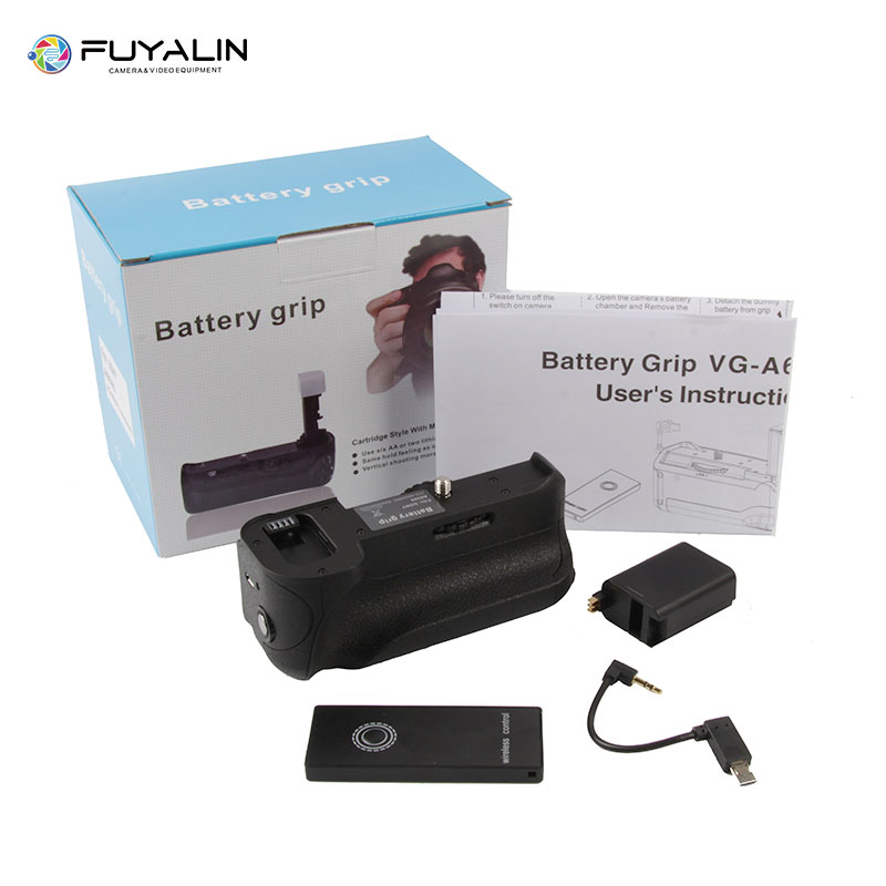 FUYALIN VG-6500 Battery Grip + Remote Control for Sony A6500 DSLR Camera.