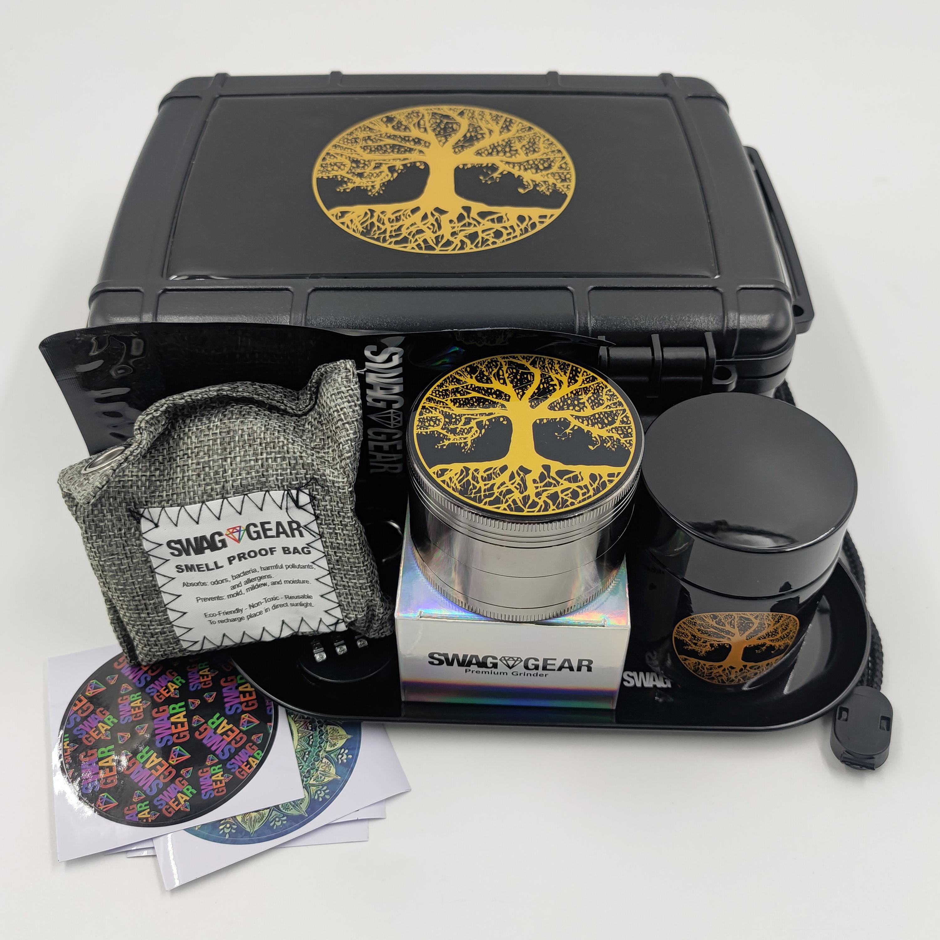 For Sale Whole Set Hard Plastic Stoner Accessories Waterproof Smoking Kits with Lighters & Other Smoking Accessories