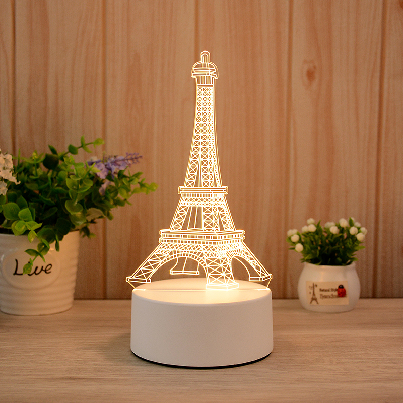 Promotion birthday gift led lamp baby bear illusion 3d night light
