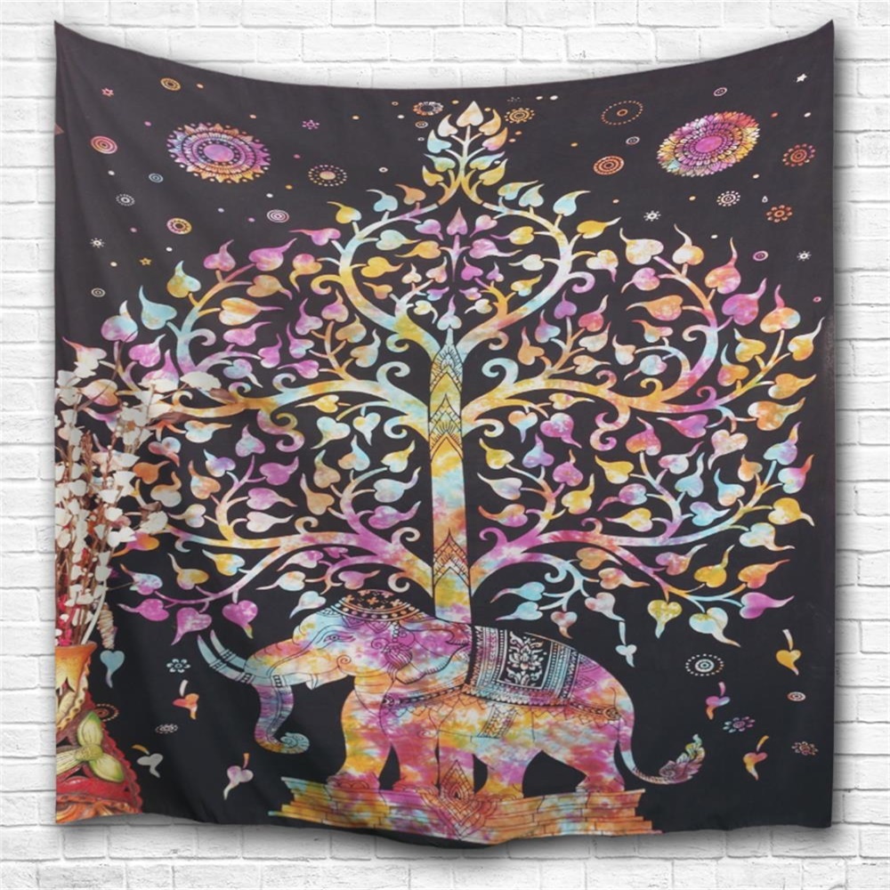 Various designs fashionable flat printing outdoor india tapestry