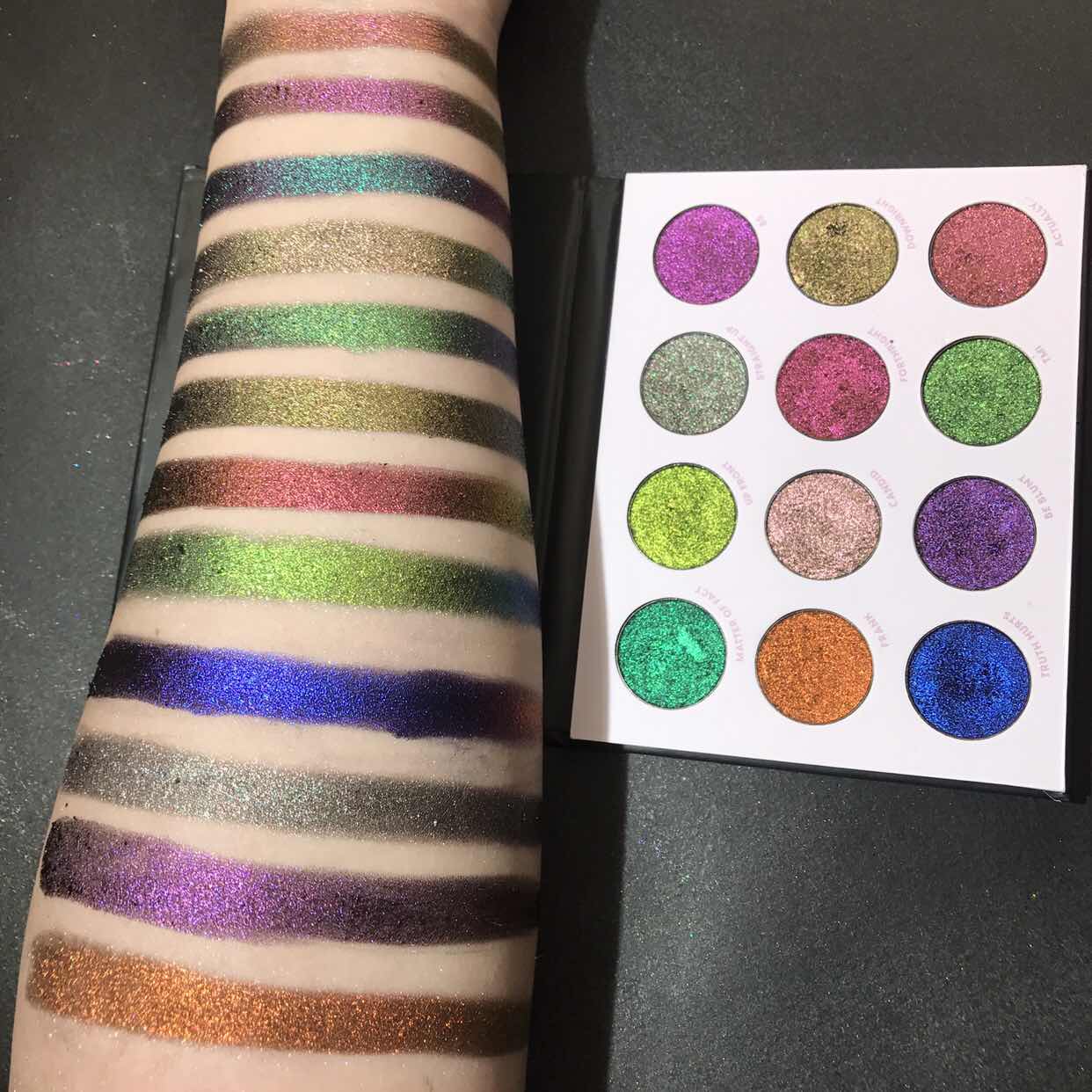 Duochrome тени для век частная марка Косметика Хамелеон тени для век прессованные Duochrome тени для век пигмент