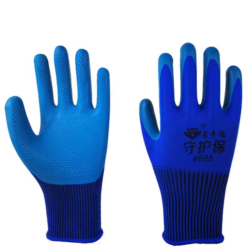 cheap nylon anti-skid wear-resistant protection agricultural construction hand safety Nitrile work gloves