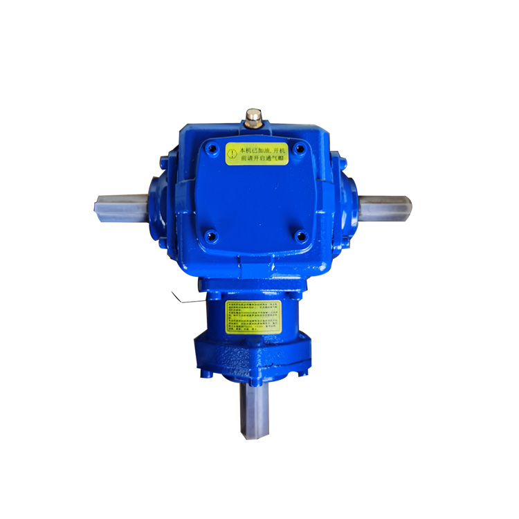 Cast iron T series small right angle 90 degree 4:1 ratio gearbox spiral bevel gears gearbox