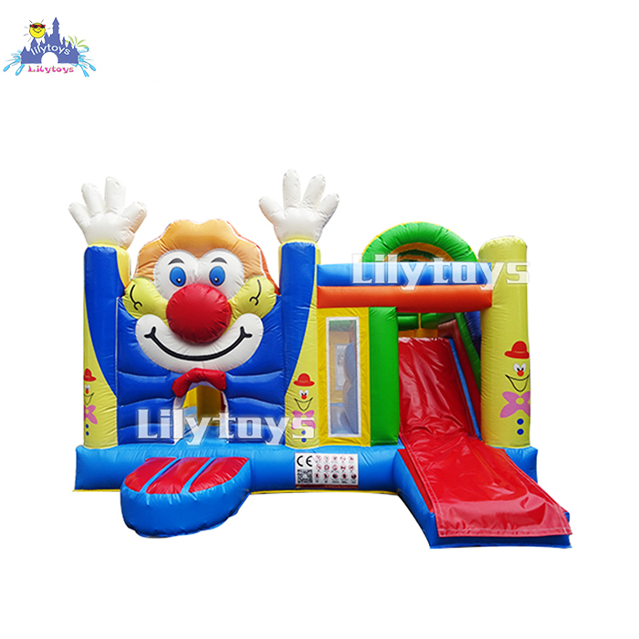 Надувной замок Lilytoys из ПВХ, надувной прыгающий дом с горкой, надувной комбо