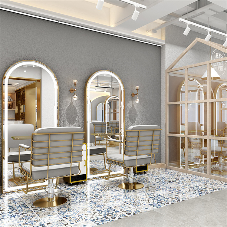 Diant New Style Salon Mirror with Lamp Mirror Barber Shop Mirror Wholesale Salon Furniture Commercial Furniture Contemporary