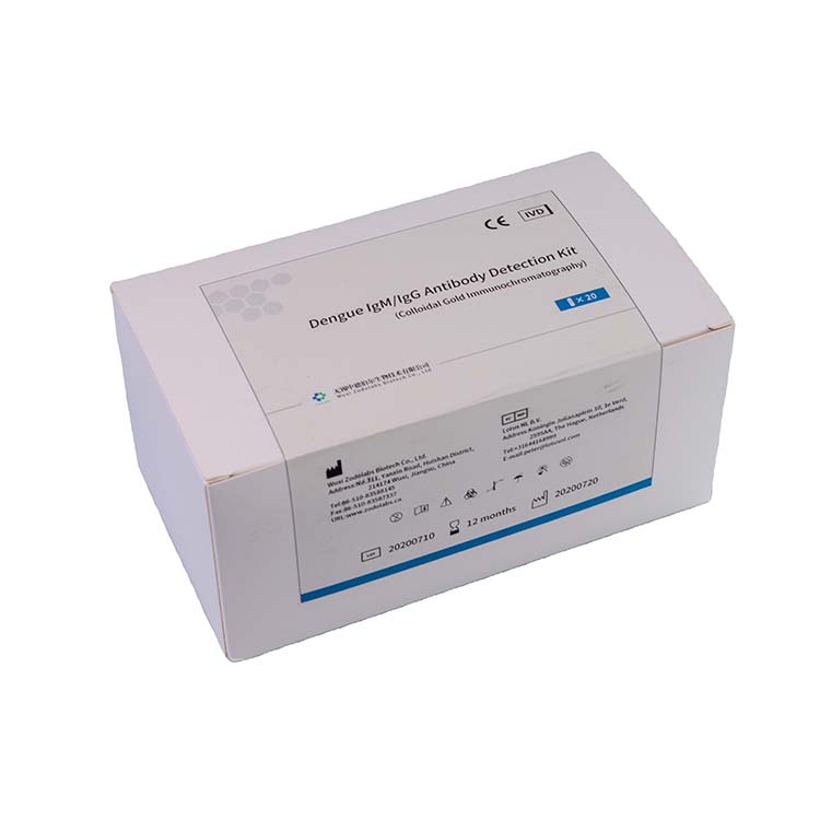 Заводская поставка, набор для обнаружения антител dengue IgM/IgG, сделано в Китае