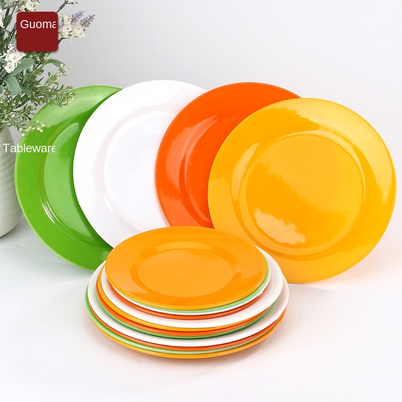 Wholesale plastic plate & bowl Tableware High Grade Melamine Dinner Cheap Plate