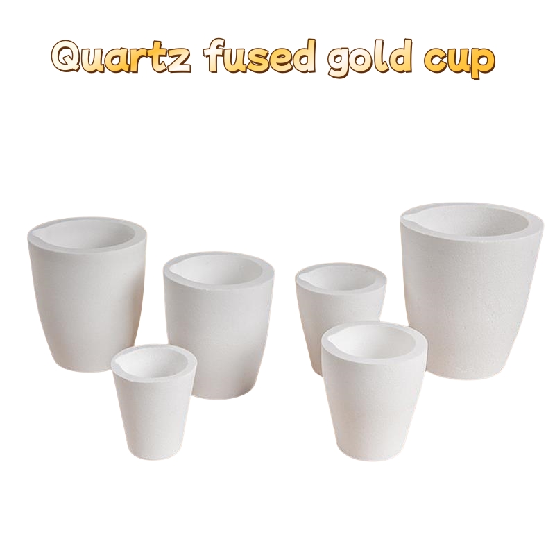 High Purity Quartz Fused Silica Melting Jewelry Crucible Cup Pot For Gold Silver Platinum Refine