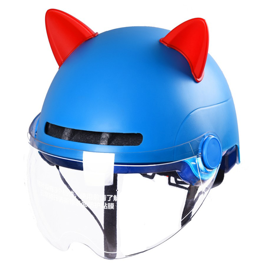 Creative Cute 60*60mm Motorcycle Bike Helmet Car Cat Ear Type Decoraiton Horn