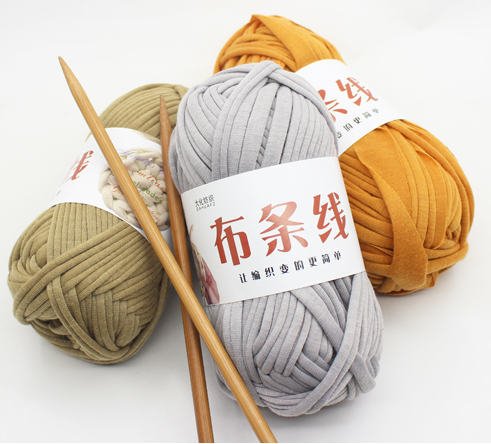 crochet 100% fancy yarn cotton polyester weaving spaghetti t shirt 1cm yarn roll phlippines raffia yarn for crochet handbags