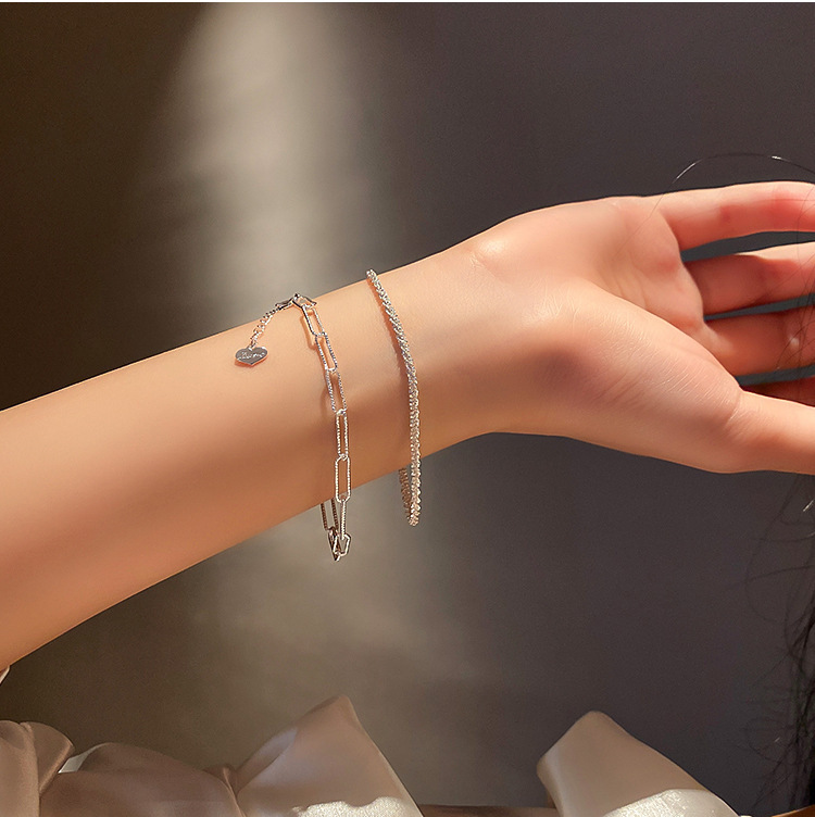 925 Sterling silver Franco Gold twist shiny bracelet plated with 18K real gold dainty Chain Designs for Ladies