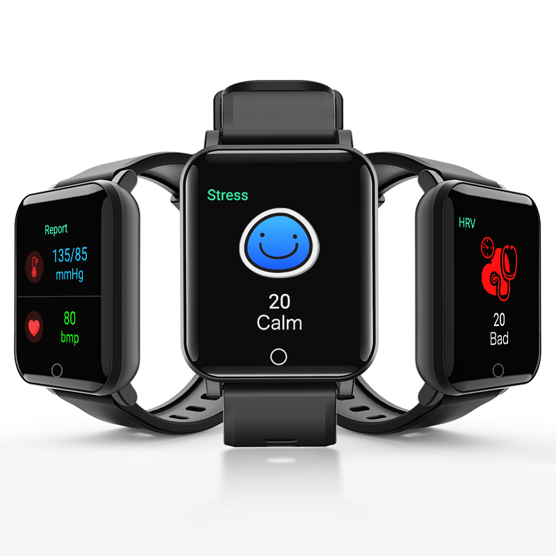 J-Style Smartwatch Spo2 Монитор артериального давления HRV с температурой тела