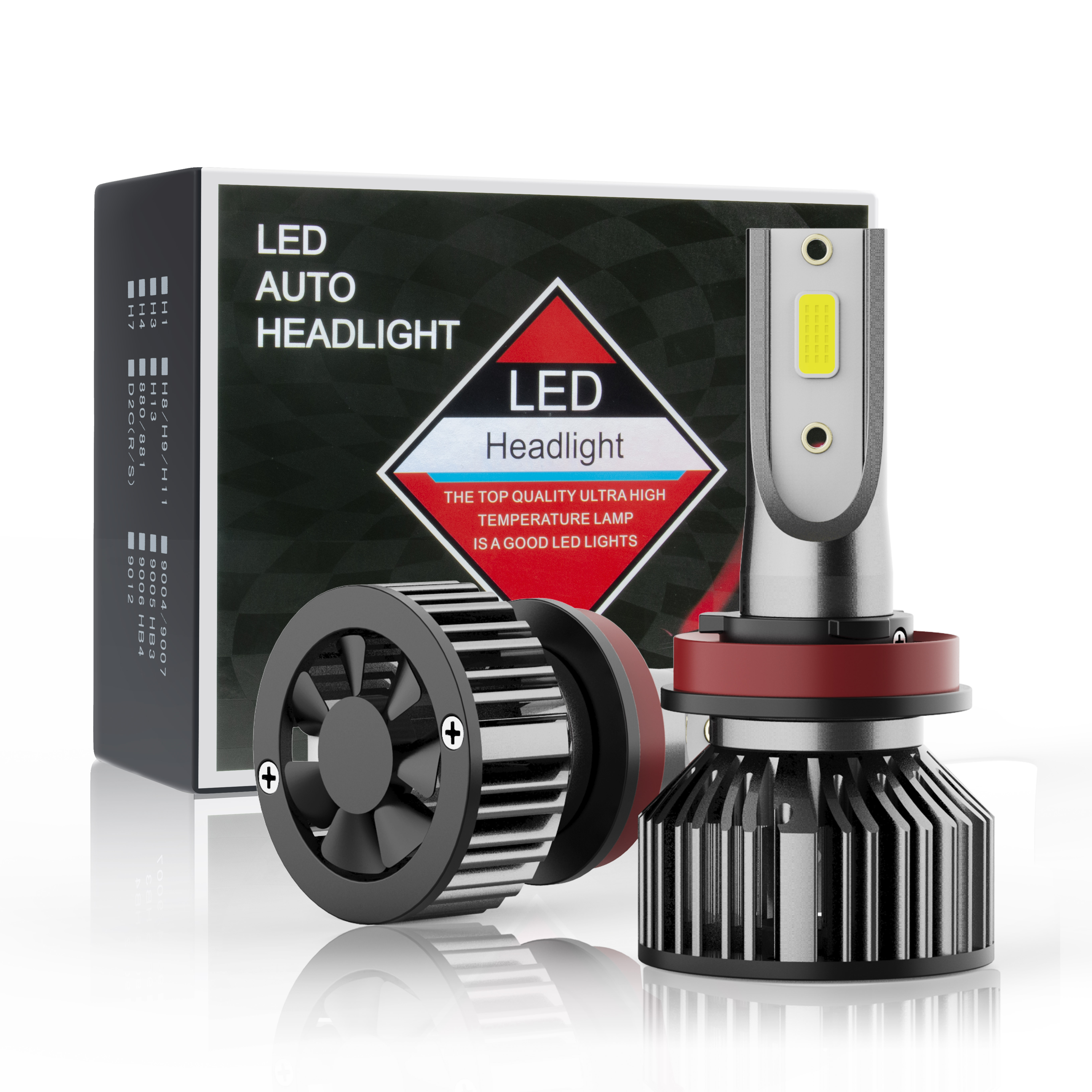 High Power Super Bright Low Beam Led Headlight Bulbs Led H4 H7,Auto Car H13 H1 H3 9005 9006 880 H11 H7 H4 S6 F2 Led Headlights
