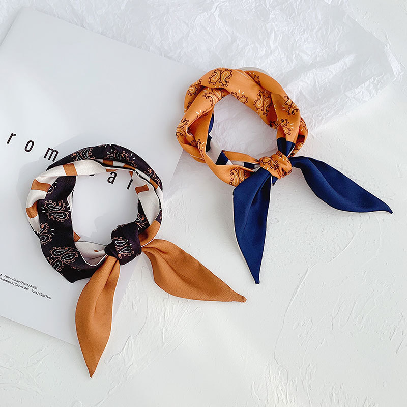 Female winter all-match butterfly ligation head long ribbon ribbon super fairy spring and autumn western fashion small scarf
