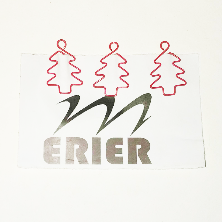 Promotional logo Metal Cheap customized Shape large bookmark Paper Clips