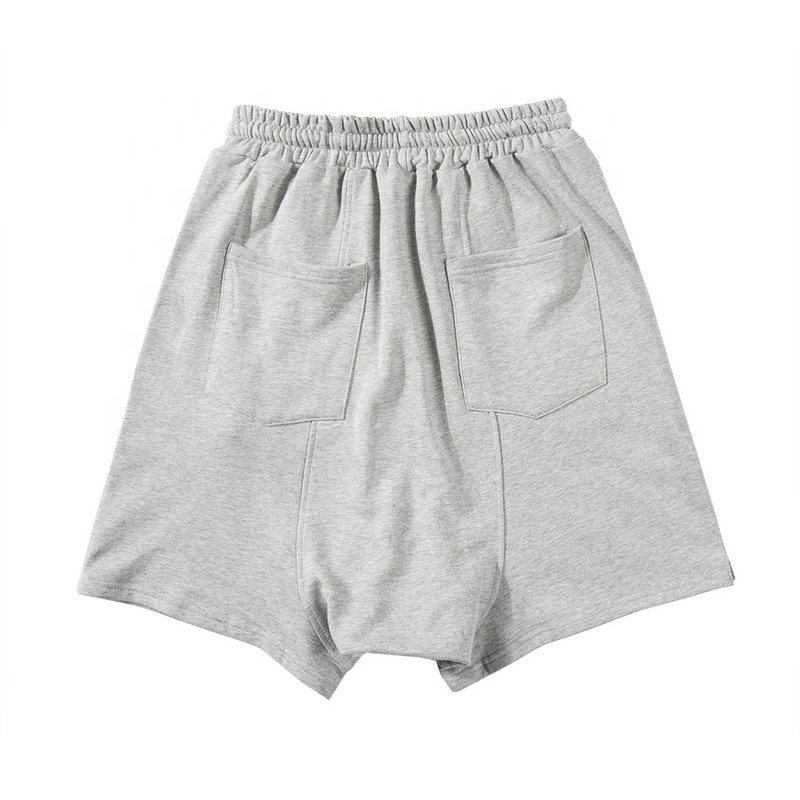 Spring And Summer Men's High Street Hip Hop Button Up Side Button Casual Shorts Adults Drop Crotch Shorts