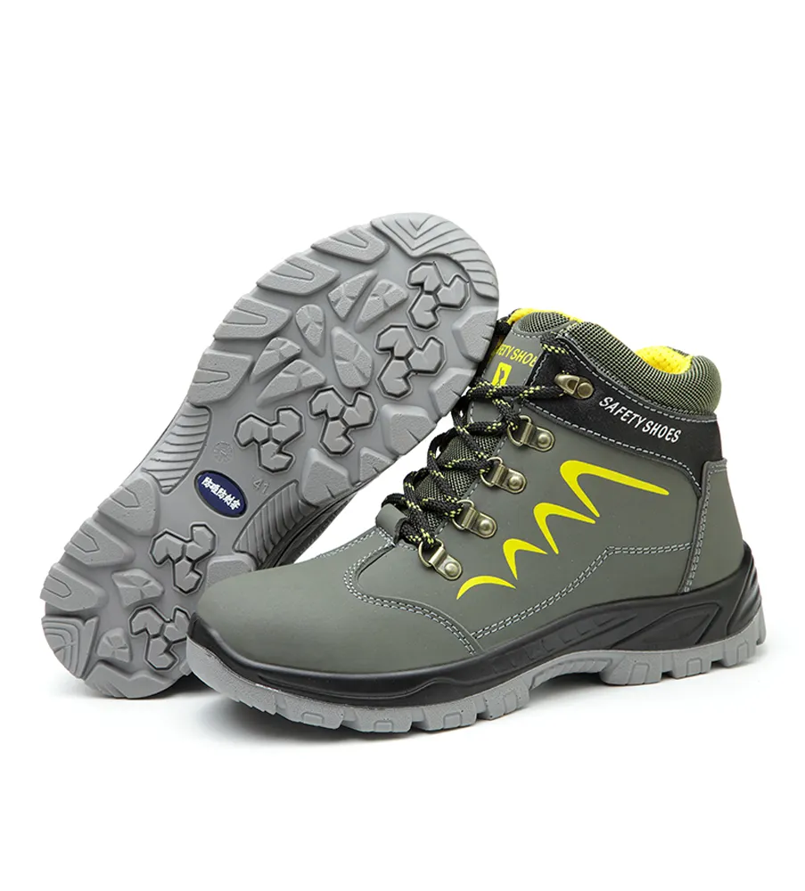 waterproof microfiber anti-slip anti-puncture construction work shoes hiking men safety shoes