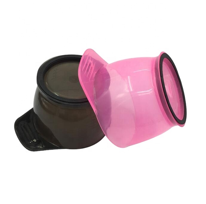 Wholesale High Quality Salon Plastic Barber Hair Color Tint Bowls Hair Dye Mixing Sucker Palette Bowl Tinting bowl