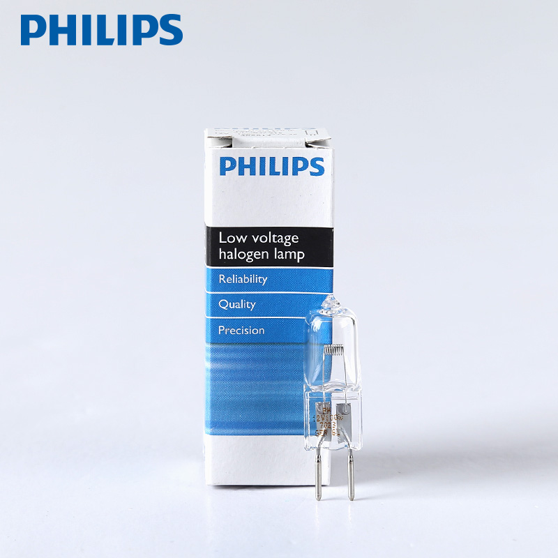 Лампа Philips 6 В, 12 В, 24 В, 10 Вт, 20 Вт, 100 Вт, 150 Вт, 7388, 7724, 7387, 7158, G4, лампочка для микроскопа, инструмент, лампочка, оборудование, лампочка