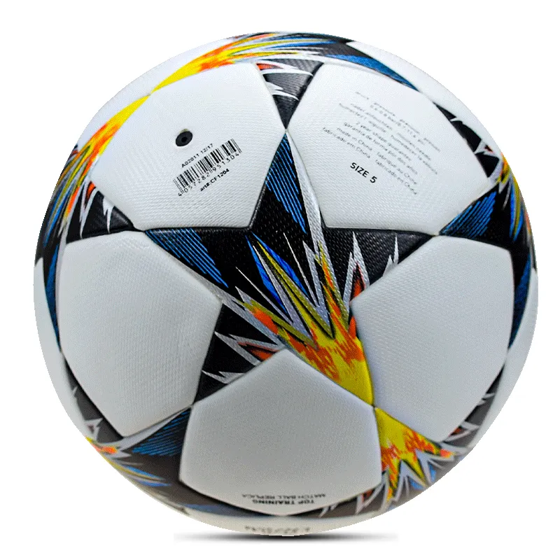 Customized Size Soccer Ball Double PU Leather Football With Custom Logo