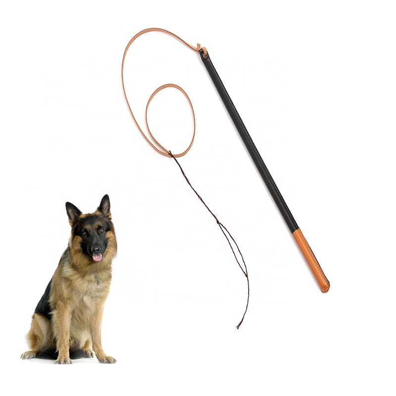 Soft Loud Resilient Reflective Portable Efficient Practical Dog Training Whip With Rubber Handle