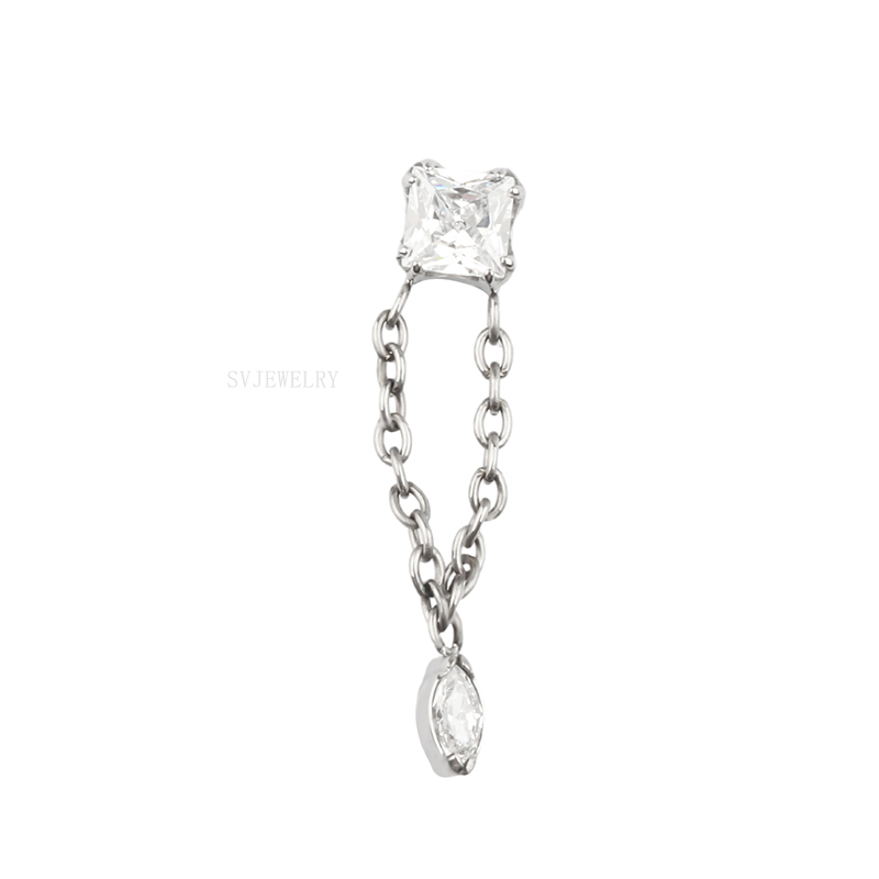 hot Sale F136 titanium lip piercing jewelry High Quality titanium piercing jewelry body piercing jewelry