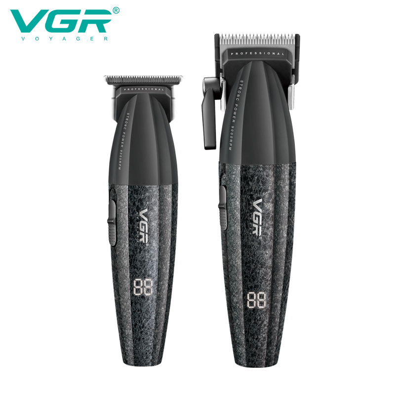 VGR V-640 DLC Blade High Speed Motor Barber Salon Rechargeable Men Professional Hair Trimmer Clipper