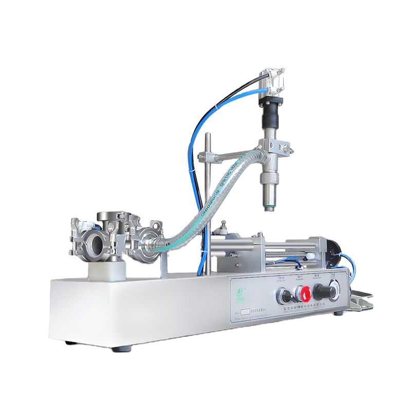 Semi-automatic horizontal paste liquid filling for bottles bean honey filling machine