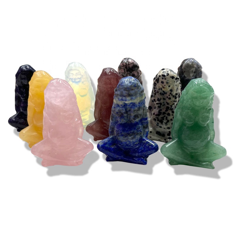 Hot crystal mother earth carving natural crystals healing stones goddess gaia statue mother earth crafts gifts